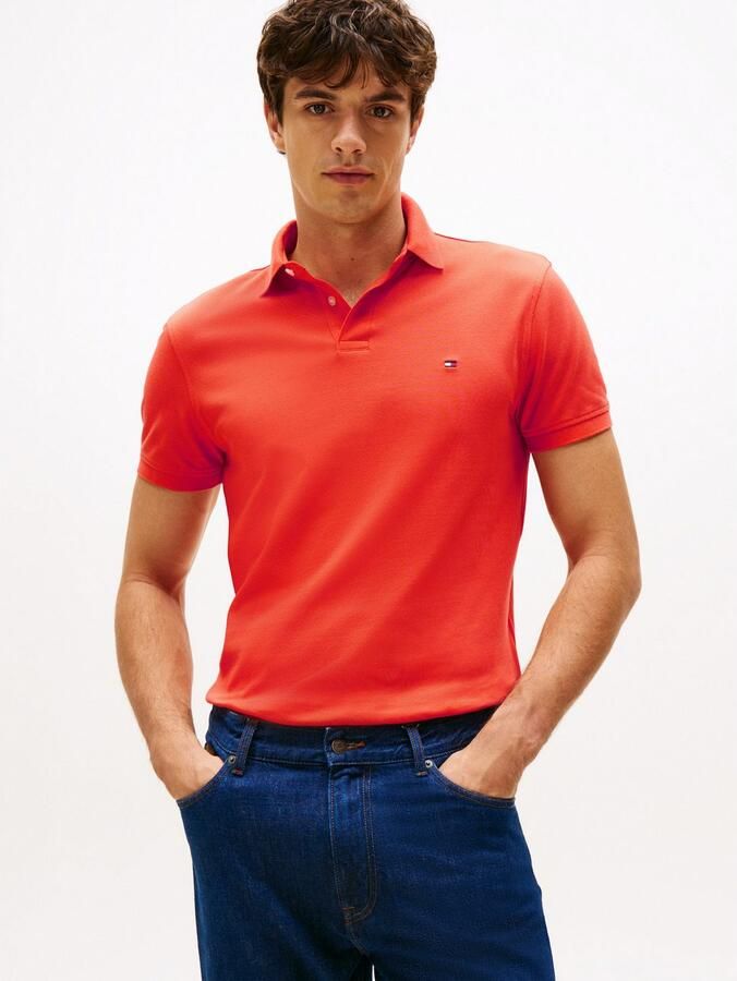 TOMMY HILFIGER Heren Polo's & T-shirts 1985 Regular Polo Oranje - Foto 15