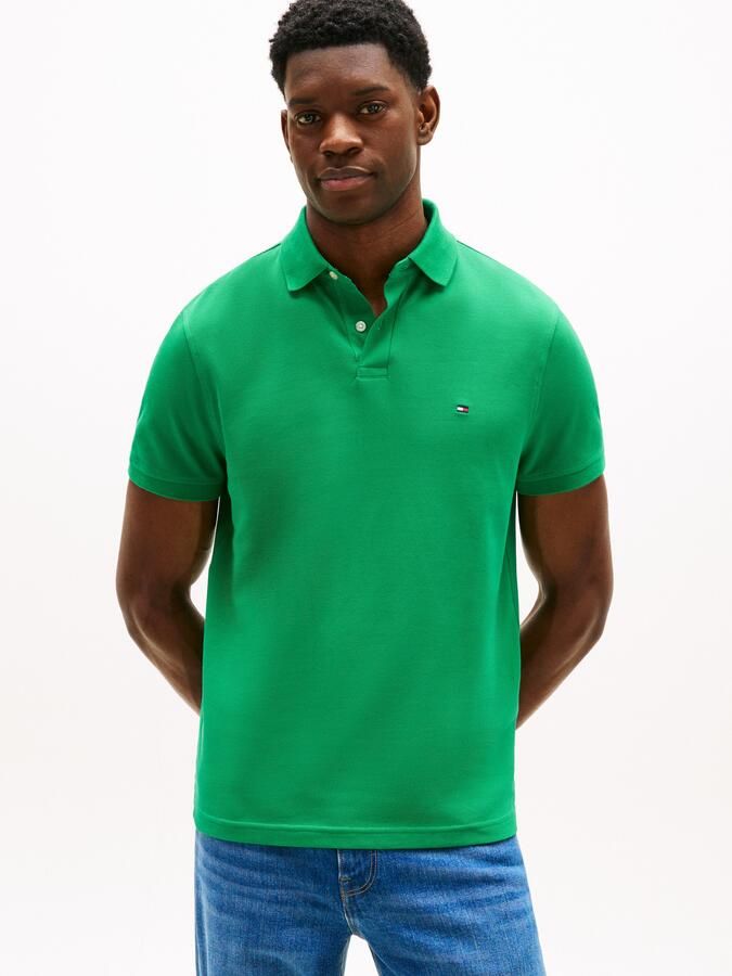 Tommy Hilfiger Poloshirt 1985 REGULAR POLO met contraststrepen en knoopsluiting - Foto 12