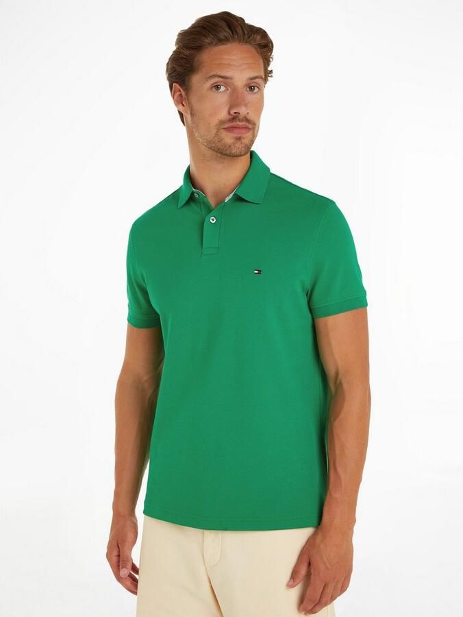 Tommy Hilfiger Poloshirt 1985 REGULAR POLO met contraststrepen en knoopsluiting - Foto 9