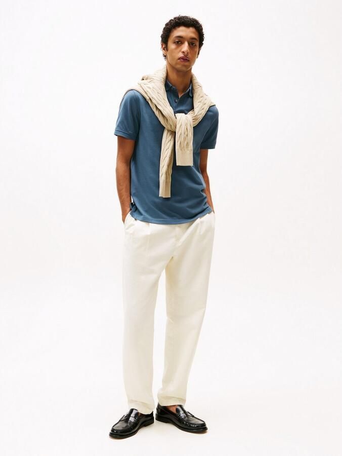 Tommy Hilfiger Poloshirt 1985 REGULAR POLO met contraststrepen en knoopsluiting - Foto 18