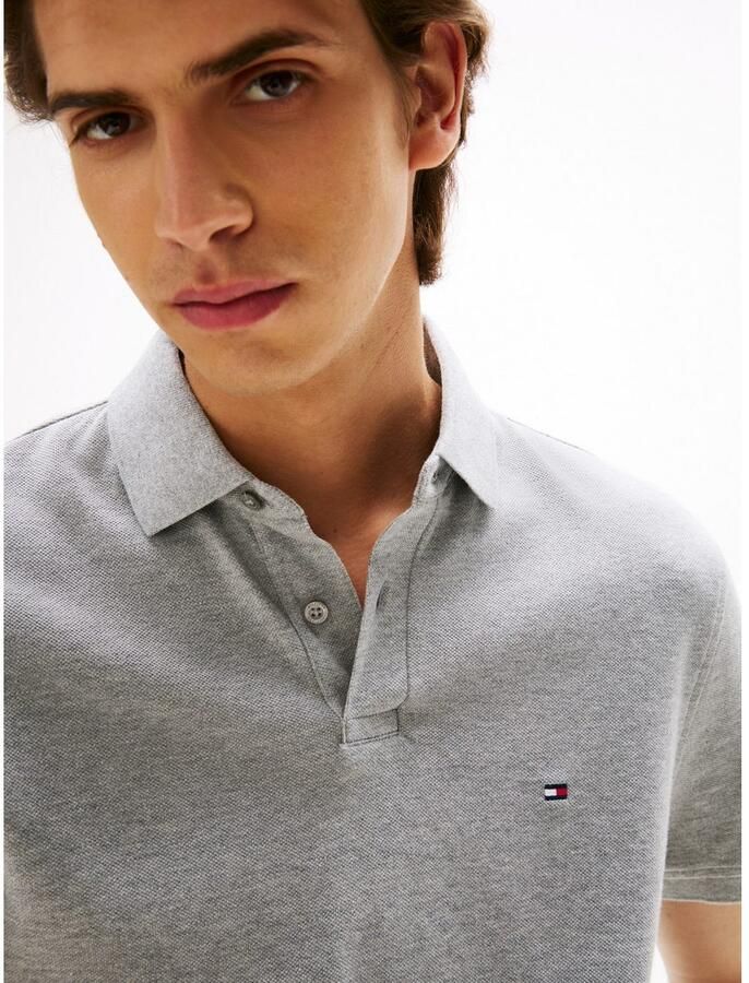 Tommy Hilfiger Poloshirt 1985 REGULAR POLO met contraststrepen en knoopsluiting - Foto 3