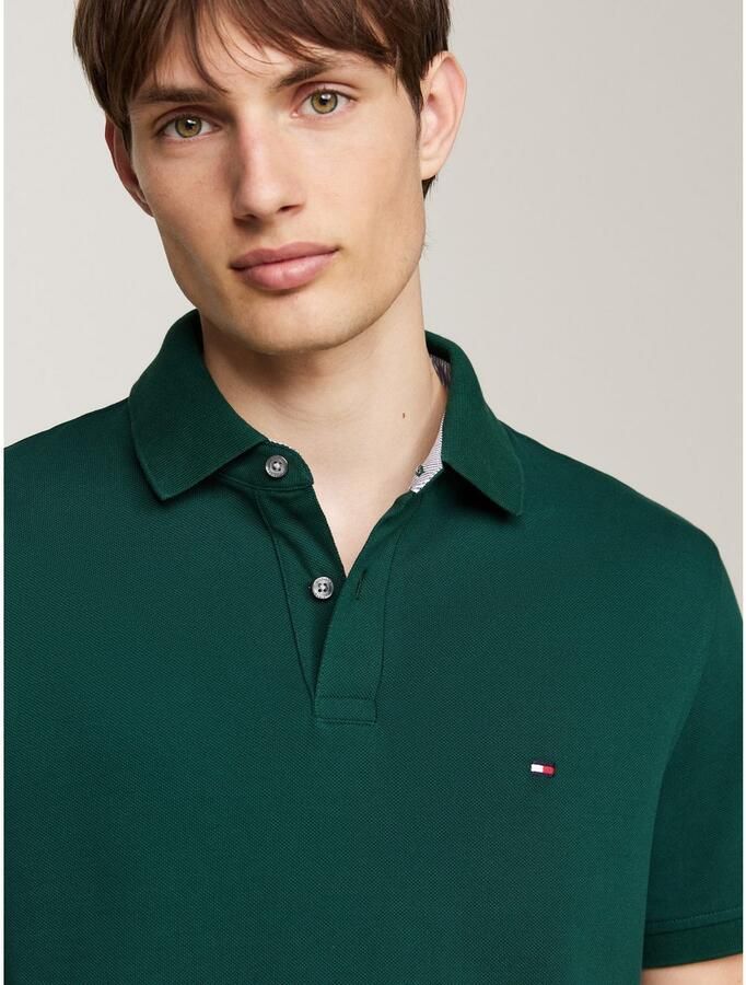 Tommy Hilfiger Poloshirt 1985 REGULAR POLO met contraststrepen en knoopsluiting - Foto 3