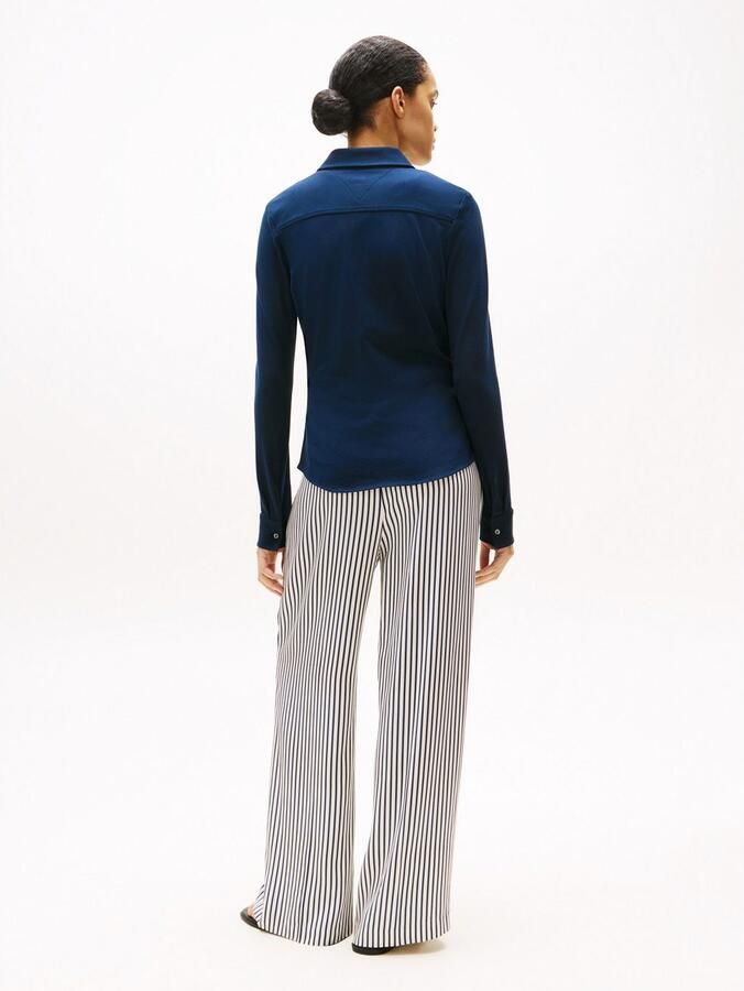 Tommy Hilfiger Slim fit overhemdblouse in design met lange mouwen model '1985' - Foto 3