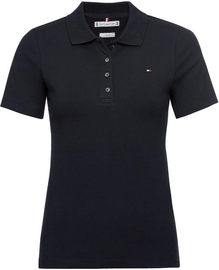 Tommy Hilfiger Slim fit poloshirt met logostitching model '1985'