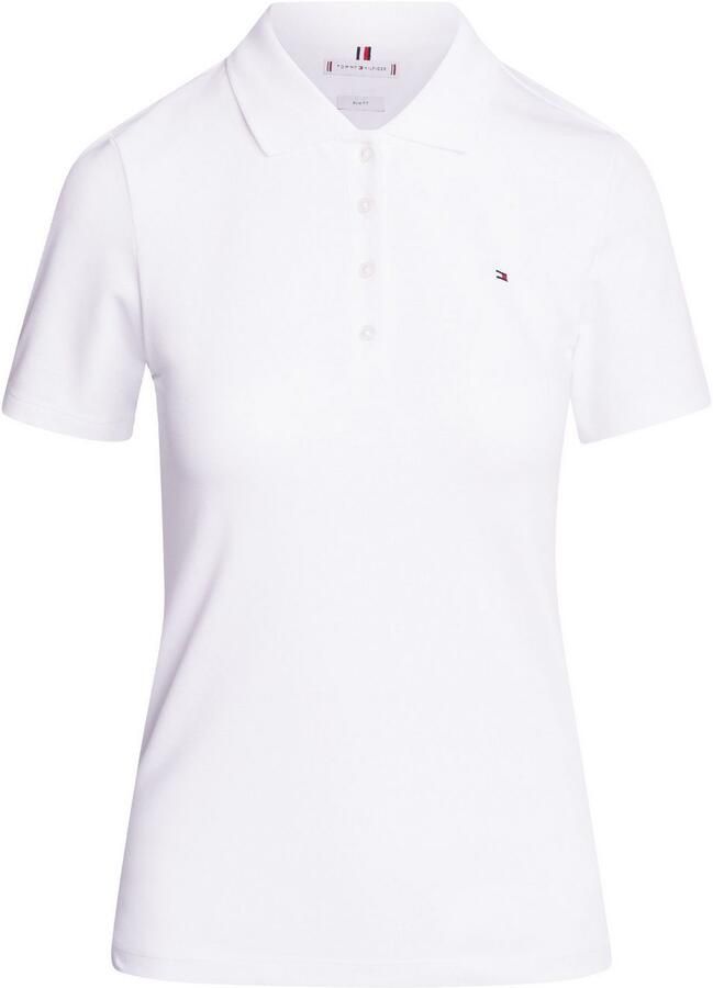 Tommy Hilfiger Slim fit poloshirt met logostitching model '1985'