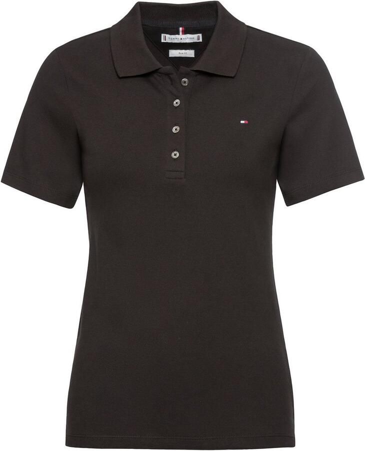 Tommy Hilfiger Slim fit poloshirt met logostitching model '1985'