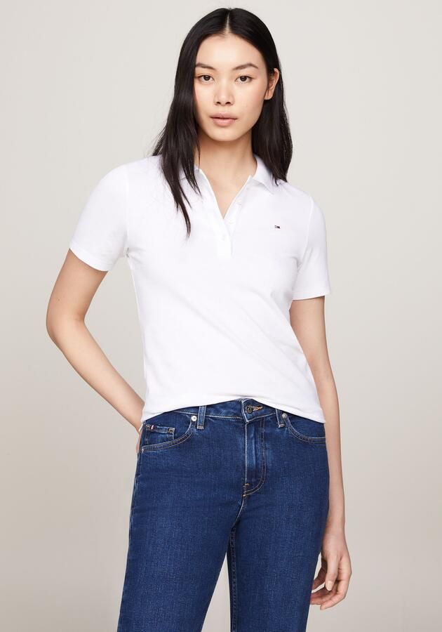 Tommy Hilfiger Slim fit poloshirt met logostitching model '1985' - Foto 4