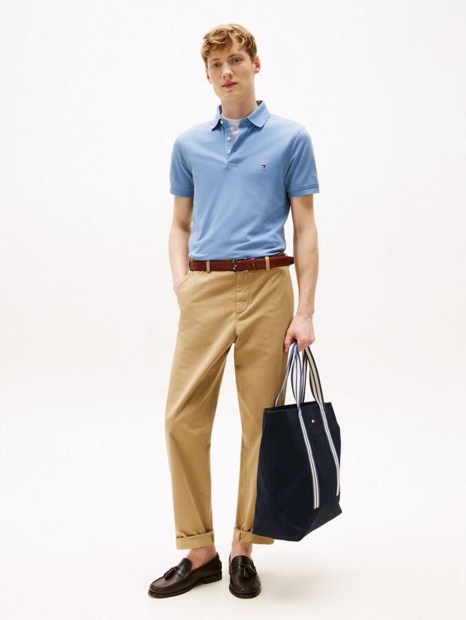 Tommy Hilfiger Poloshirt 1985 SLIM POLO Merkborduurwerk van katoen-piqué - Foto 3