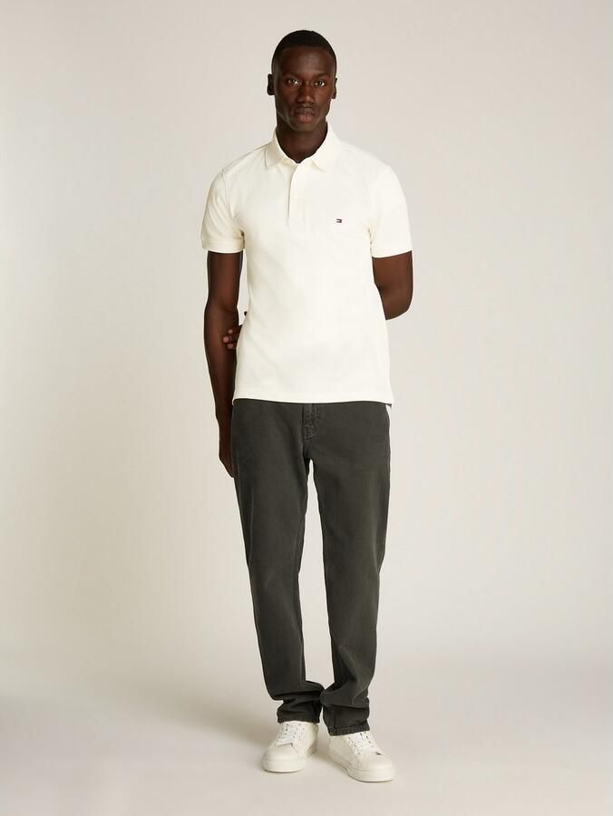 Tommy Hilfiger Poloshirt 1985 SLIM POLO met piquéstructuur en borduursel gemêleerd casual slim fit katoenmix polokraag - Foto 11