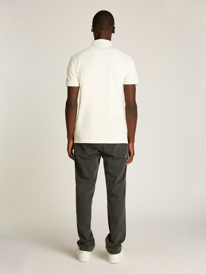 Tommy Hilfiger Poloshirt 1985 SLIM POLO met piquéstructuur en borduursel gemêleerd casual slim fit katoenmix polokraag - Foto 6