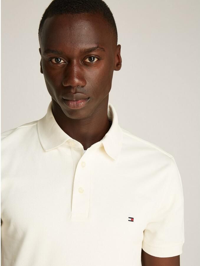 Tommy Hilfiger Poloshirt 1985 SLIM POLO met piquéstructuur en borduursel gemêleerd casual slim fit katoenmix polokraag - Foto 5