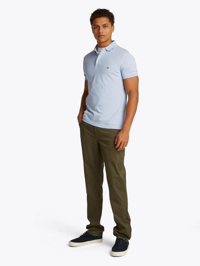 Tommy Hilfiger Poloshirt 1985 SLIM POLO met piquéstructuur en borduursel gemêleerd casual slim fit katoenmix polokraag - Foto 8