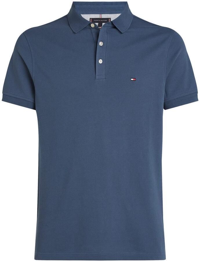Tommy Hilfiger Poloshirt 1985 SLIM POLO met piquéstructuur en borduursel gemêleerd casual slim fit katoenmix polokraag - Foto 8