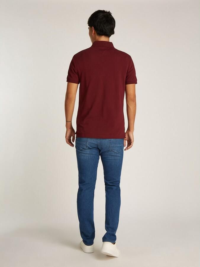 Tommy Hilfiger Poloshirt 1985 SLIM POLO met piquéstructuur en borduursel gemêleerd casual slim fit katoenmix polokraag - Foto 10