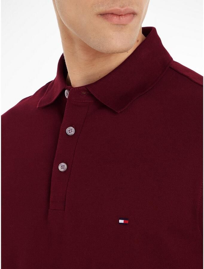 Tommy Hilfiger Poloshirt 1985 SLIM POLO met piquéstructuur en borduursel gemêleerd casual slim fit katoenmix polokraag - Foto 3
