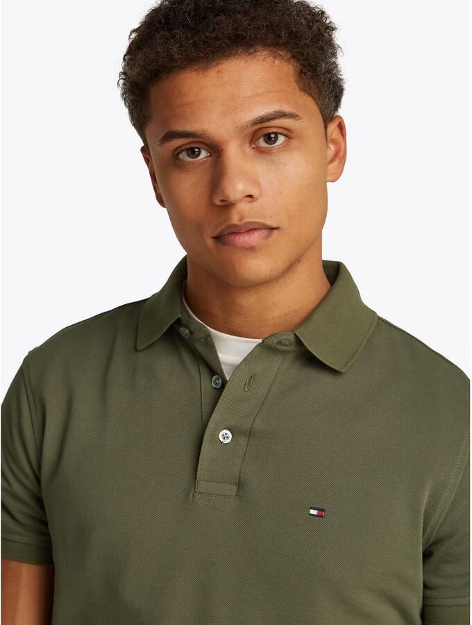 Tommy Hilfiger Poloshirt 1985 SLIM POLO met piquéstructuur en borduursel gemêleerd casual slim fit katoenmix polokraag - Foto 7