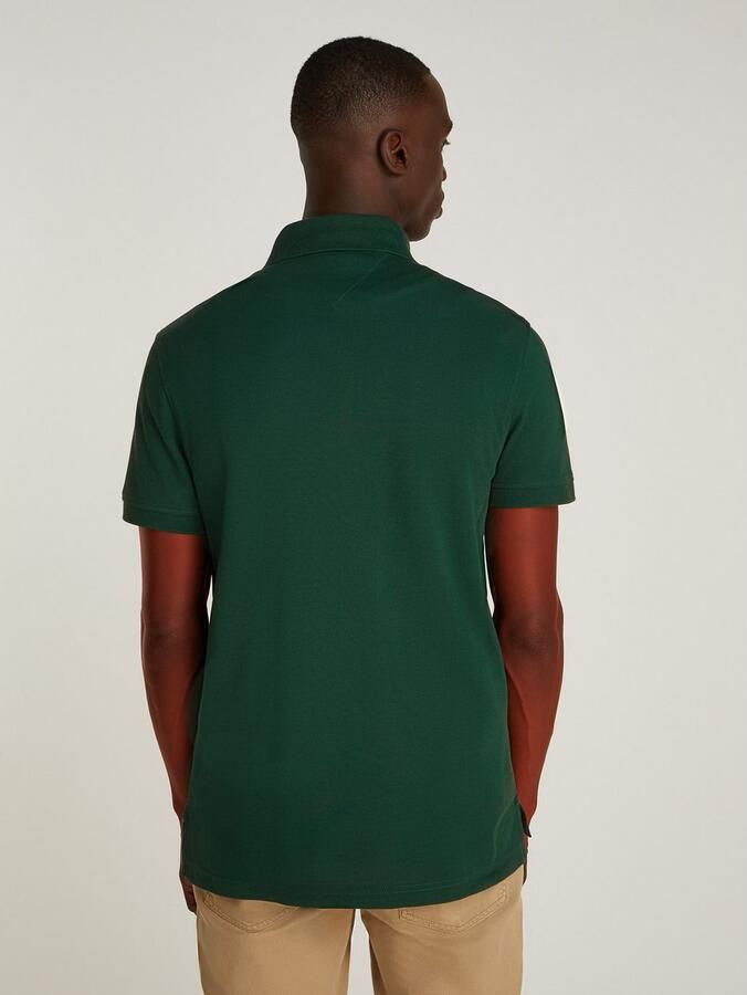 Tommy Hilfiger Poloshirt 1985 SLIM POLO met piquéstructuur en borduursel gemêleerd casual slim fit katoenmix polokraag - Foto 3