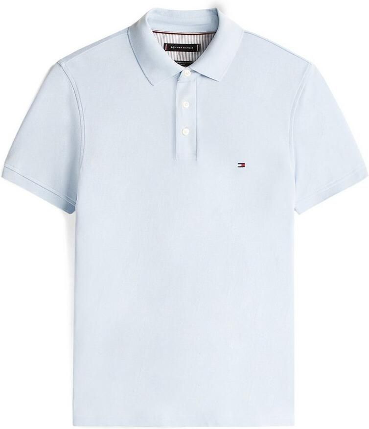 Tommy Hilfiger Poloshirt 1985 SLIM POLO met piquéstructuur en borduursel gemêleerd casual slim fit katoenmix polokraag - Foto 2
