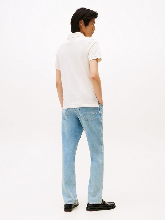 Tommy Hilfiger Poloshirt 1985 SLIM POLO met piquéstructuur en borduursel gemêleerd casual slim fit katoenmix polokraag - Foto 8