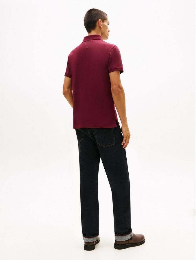 Tommy Hilfiger Poloshirt 1985 SLIM POLO met piquéstructuur en borduursel gemêleerd casual slim fit katoenmix polokraag - Foto 5