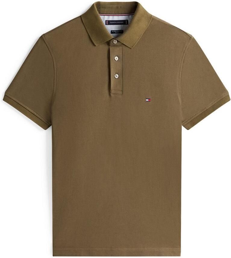 Tommy Hilfiger Poloshirt 1985 SLIM POLO met piquéstructuur en borduursel gemêleerd casual slim fit katoenmix polokraag - Foto 3