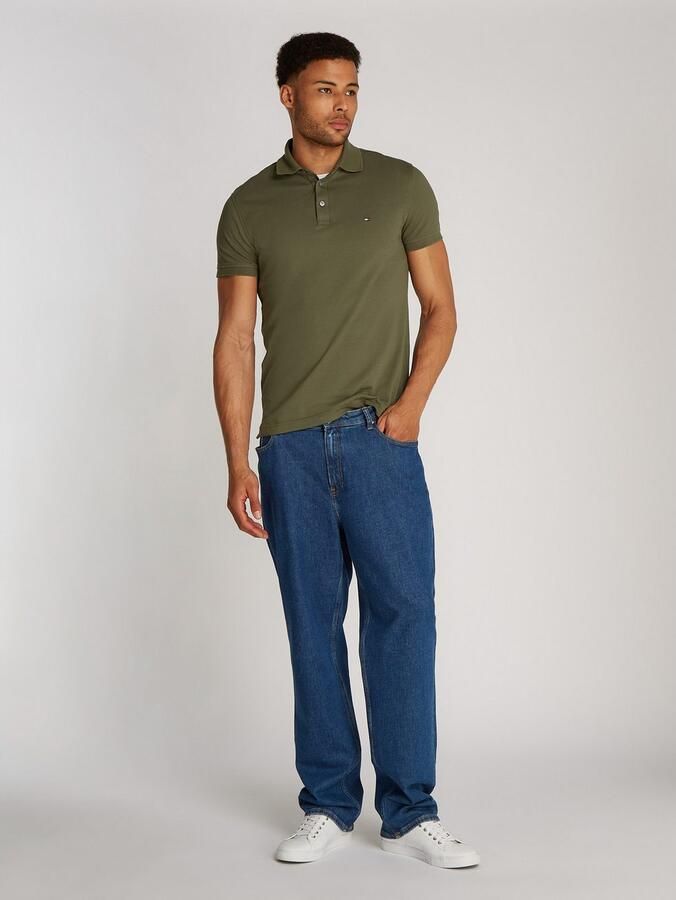 Tommy Hilfiger Poloshirt 1985 SLIM POLO met piquéstructuur en borduursel gemêleerd casual slim fit katoenmix polokraag - Foto 16