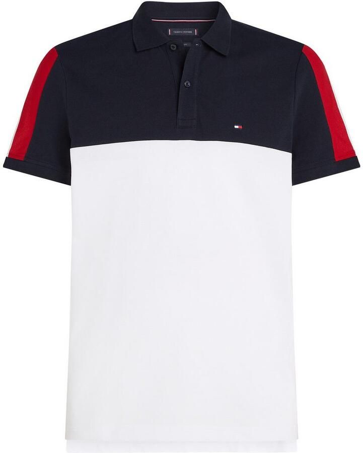 Tommy Hilfiger Regular fit poloshirt van katoenmix