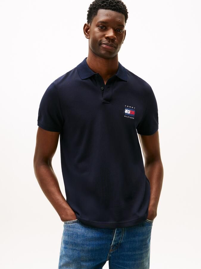 Tommy Hilfiger Poloshirt FLAG GRAPHIC PIQUE regular fit polokraag print - Foto 5