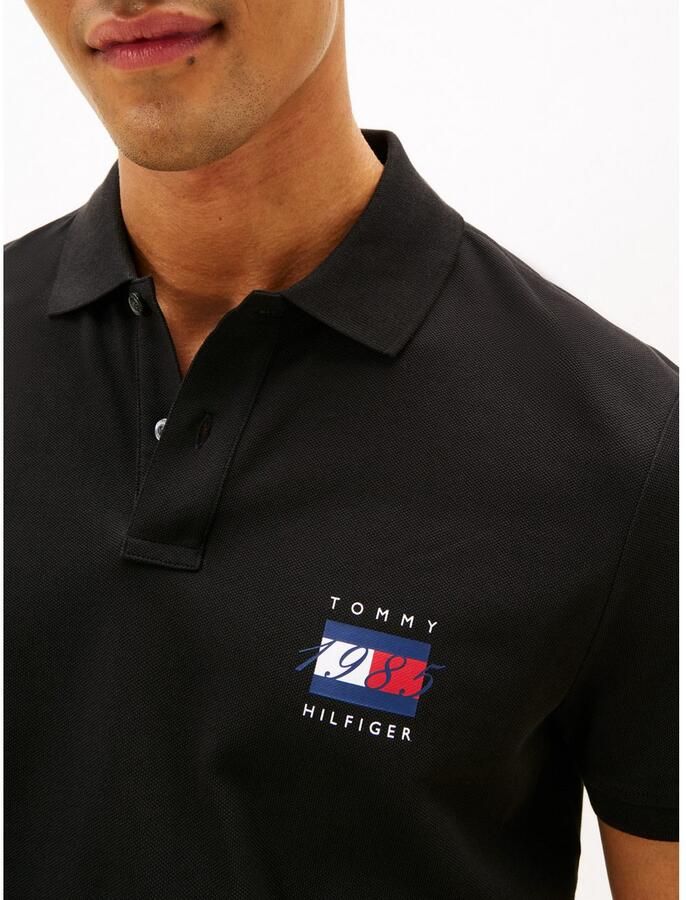 Tommy Hilfiger Poloshirt FLAG GRAPHIC PIQUE regular fit polokraag print - Foto 2