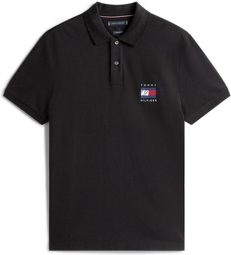Tommy Hilfiger Poloshirt FLAG GRAPHIC PIQUE regular fit polokraag print