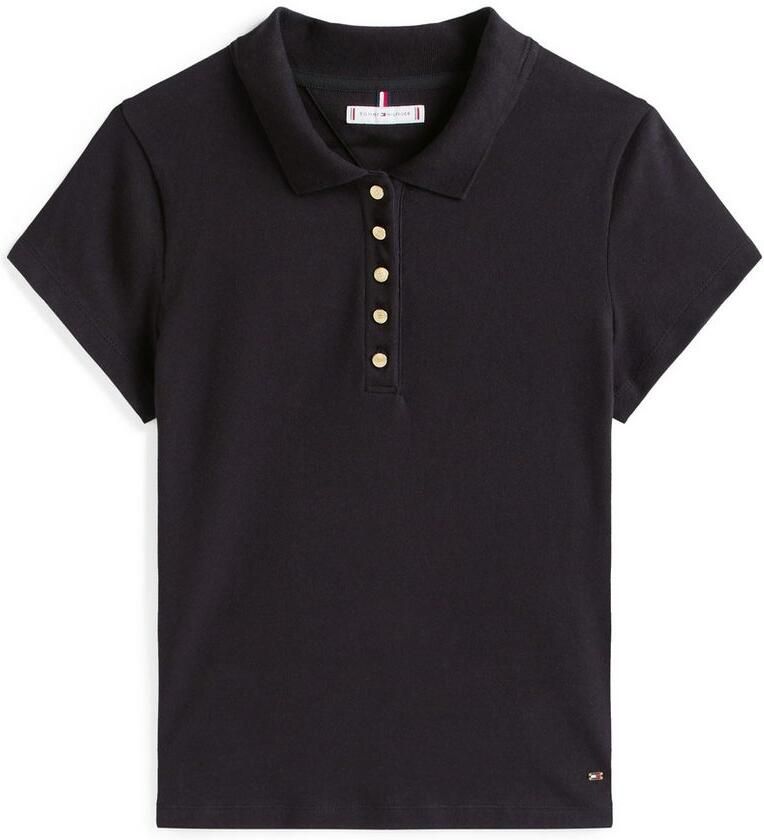 Tommy Hilfiger Polo Shirt Korte Mouw GOLD BUTTON SLIM SS POLO