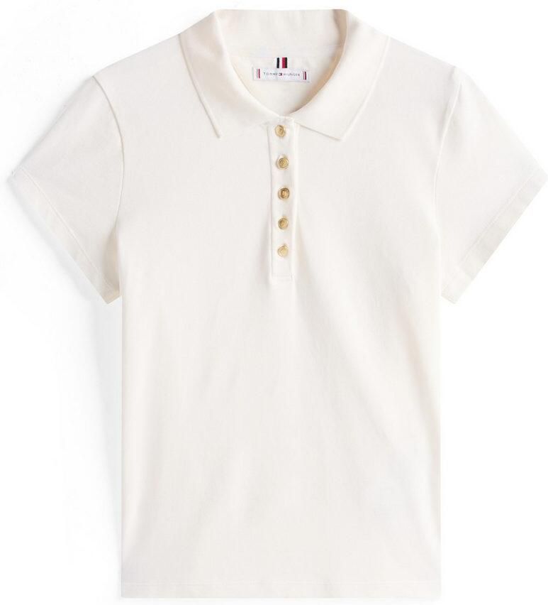 Tommy Hilfiger Poloshirt GOLD BUTTON SLIM SS POLO
