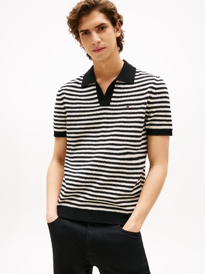 Tommy Hilfiger Regular fit poloshirt met structuurtricot - Foto 6