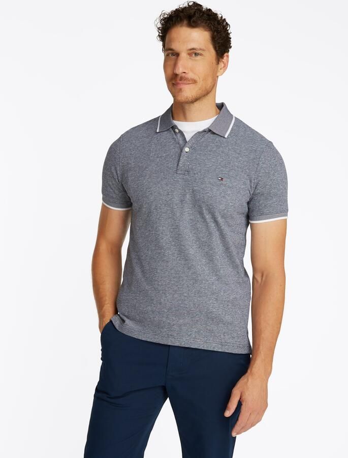 Tommy Hilfiger Regular fit poloshirt van een mix van katoen en linnen - Foto 11