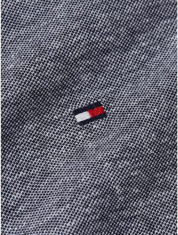 Tommy Hilfiger Regular fit poloshirt van een mix van katoen en linnen - Foto 4