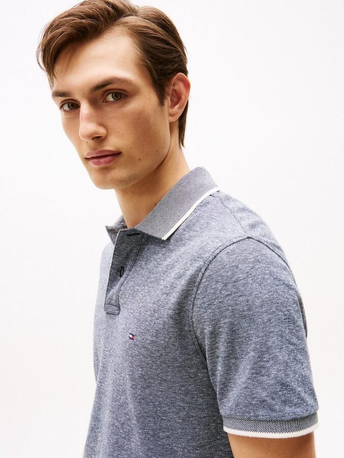 Tommy Hilfiger Regular fit poloshirt van een mix van katoen en linnen - Foto 8