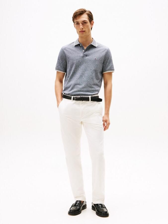 Tommy Hilfiger Regular fit poloshirt van een mix van katoen en linnen - Foto 9