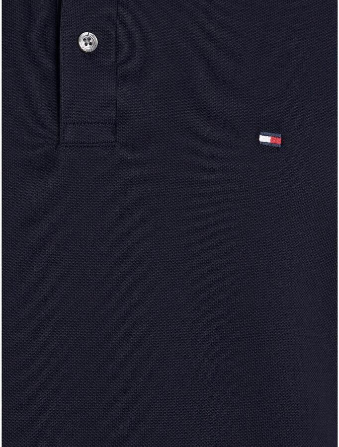 Tommy Hilfiger slim fit polo met logo en borduursels desert sky - Foto 2