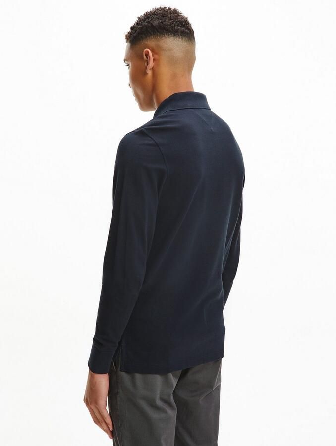 Tommy Hilfiger slim fit polo met logo en borduursels desert sky - Foto 6