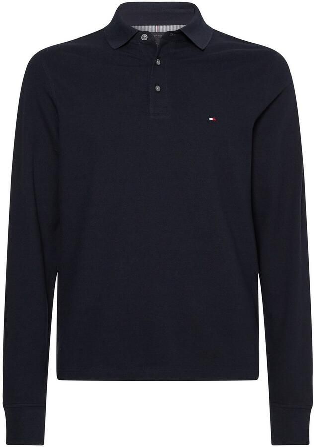 Tommy Hilfiger slim fit polo met logo en borduursels desert sky - Foto 11