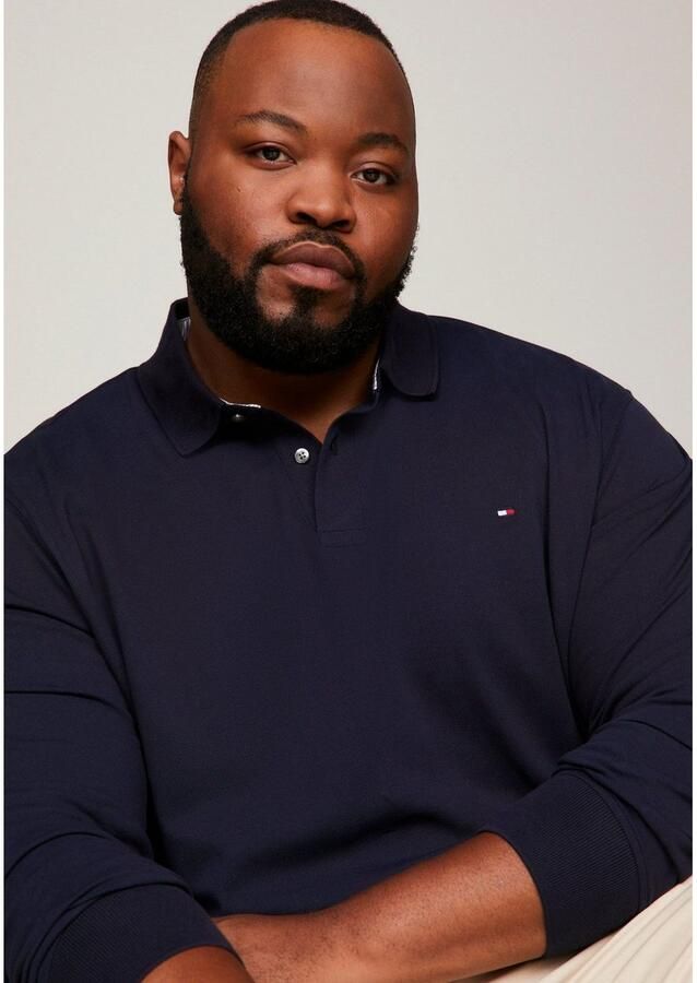 Tommy Hilfiger Big & Tall PLUS SIZE poloshirt met logostitching model '1985' - Foto 4