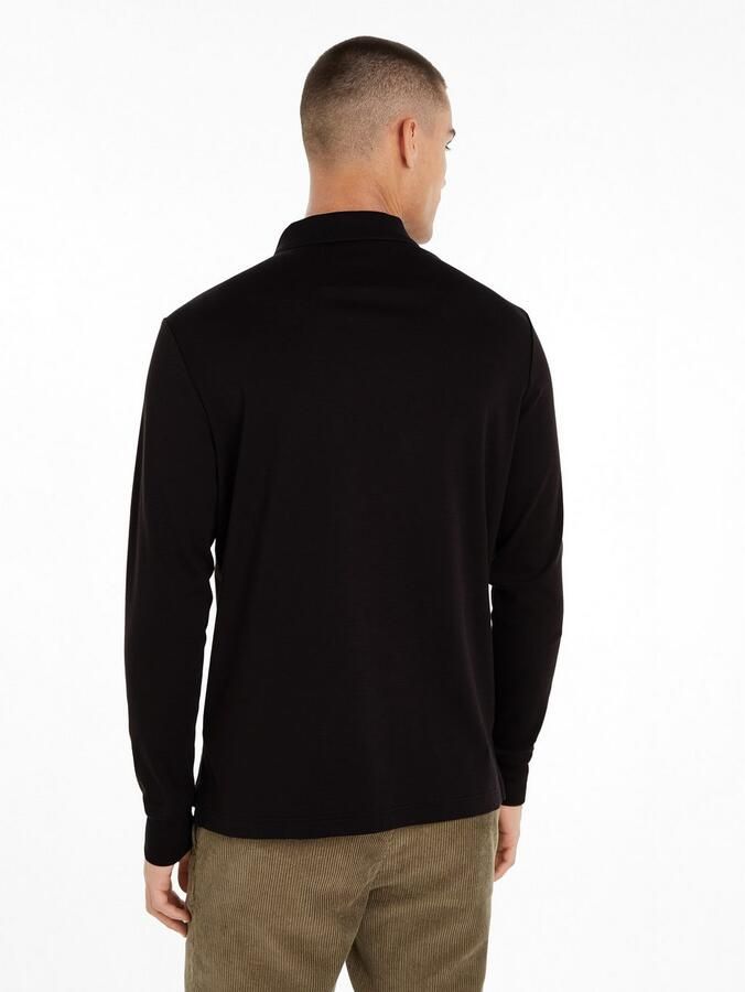 Tommy Hilfiger Poloshirt met lange mouwen L S LIQUID COTTON REG POLO met jersey en merklabel - Foto 6