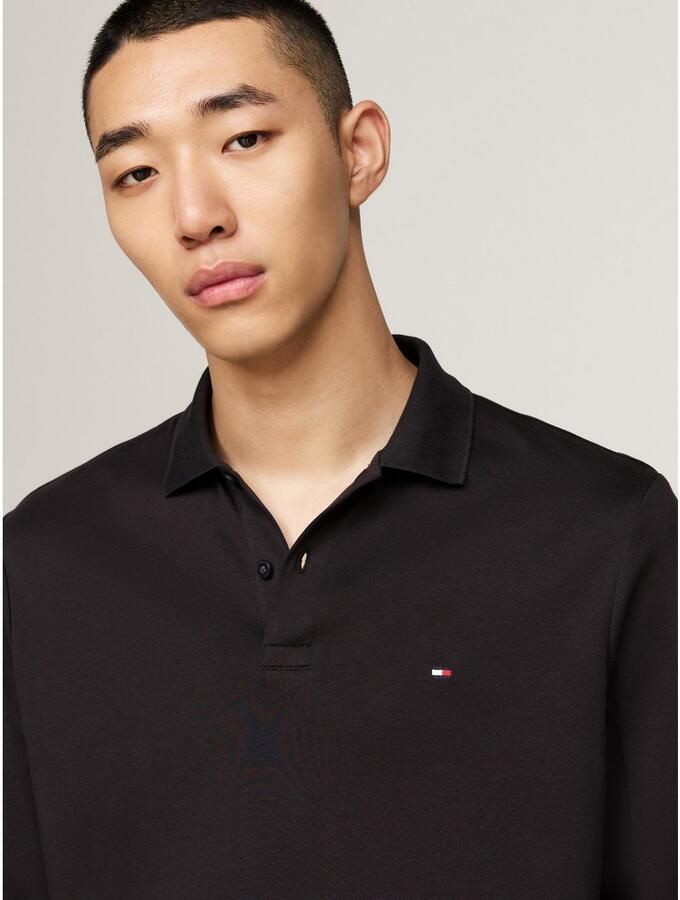 Tommy Hilfiger Poloshirt met lange mouwen L S LIQUID COTTON REG POLO met jersey en merklabel - Foto 2