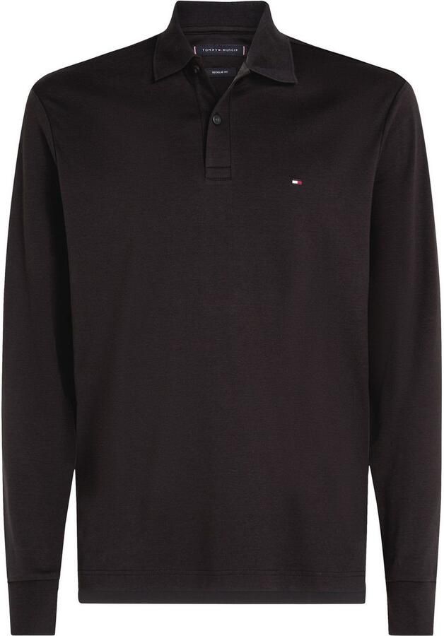 Tommy Hilfiger Poloshirt met lange mouwen L S LIQUID COTTON REG POLO met jersey en merklabel - Foto 7