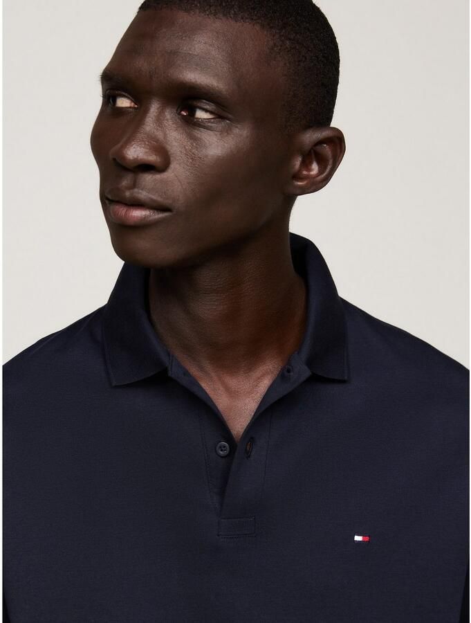 Tommy Hilfiger Poloshirt met lange mouwen L S LIQUID COTTON REG POLO met jersey en merklabel - Foto 2