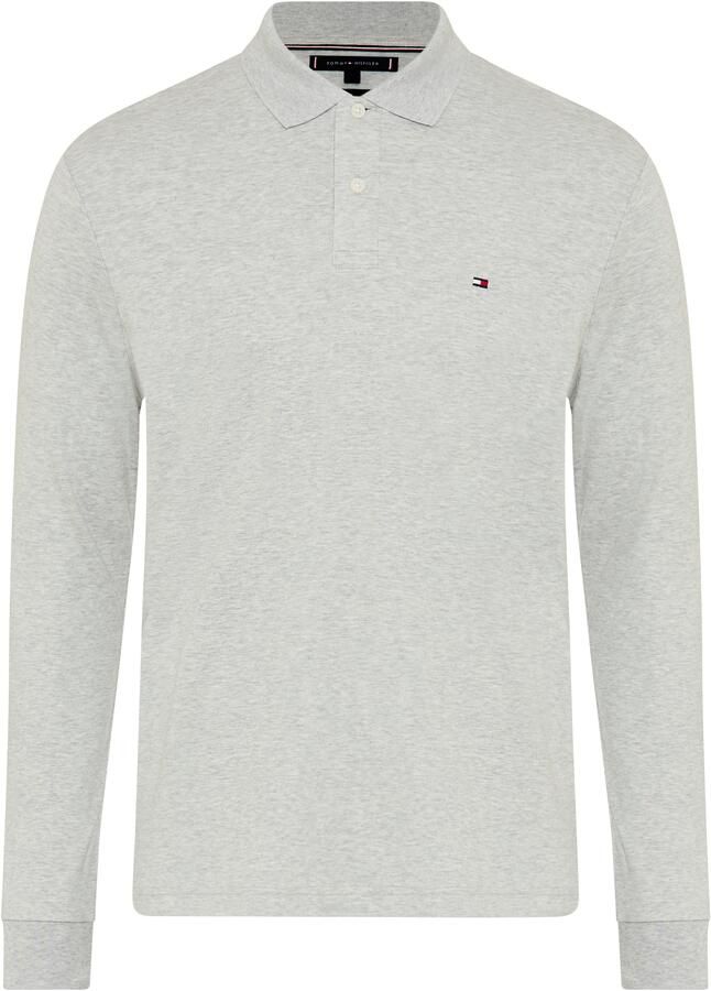 Tommy Hilfiger Poloshirt met lange mouwen L S LIQUID COTTON REG POLO met jersey en merklabel