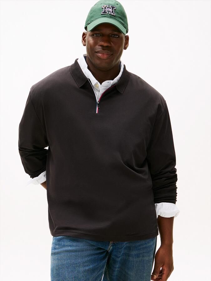 Tommy Hilfiger Poloshirt met lange mouwen ZIP INTERLOCK POLO - Foto 5