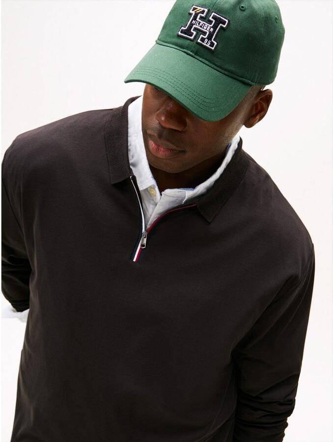 Tommy Hilfiger Poloshirt met lange mouwen ZIP INTERLOCK POLO