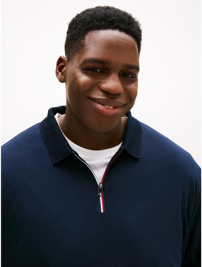 Tommy Hilfiger Poloshirt met lange mouwen ZIP INTERLOCK POLO - Foto 2
