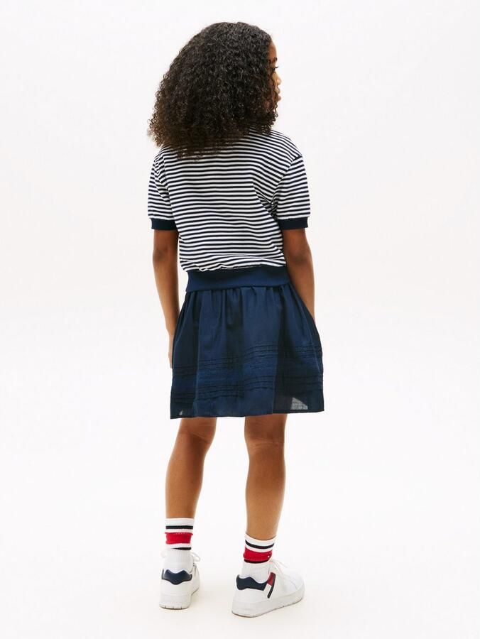 Tommy Hilfiger Poloshirt OTTOMAN STRIPE POLO SS voor kinderen tot 16 jaar met brede zoom - Foto 3
